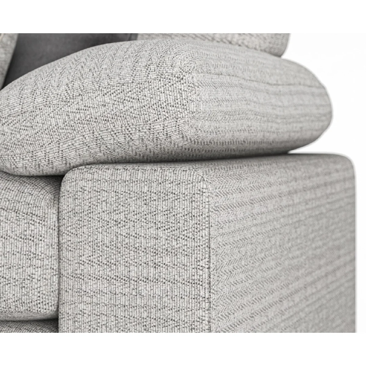 Helston Silver Fabric Armchair – image 4