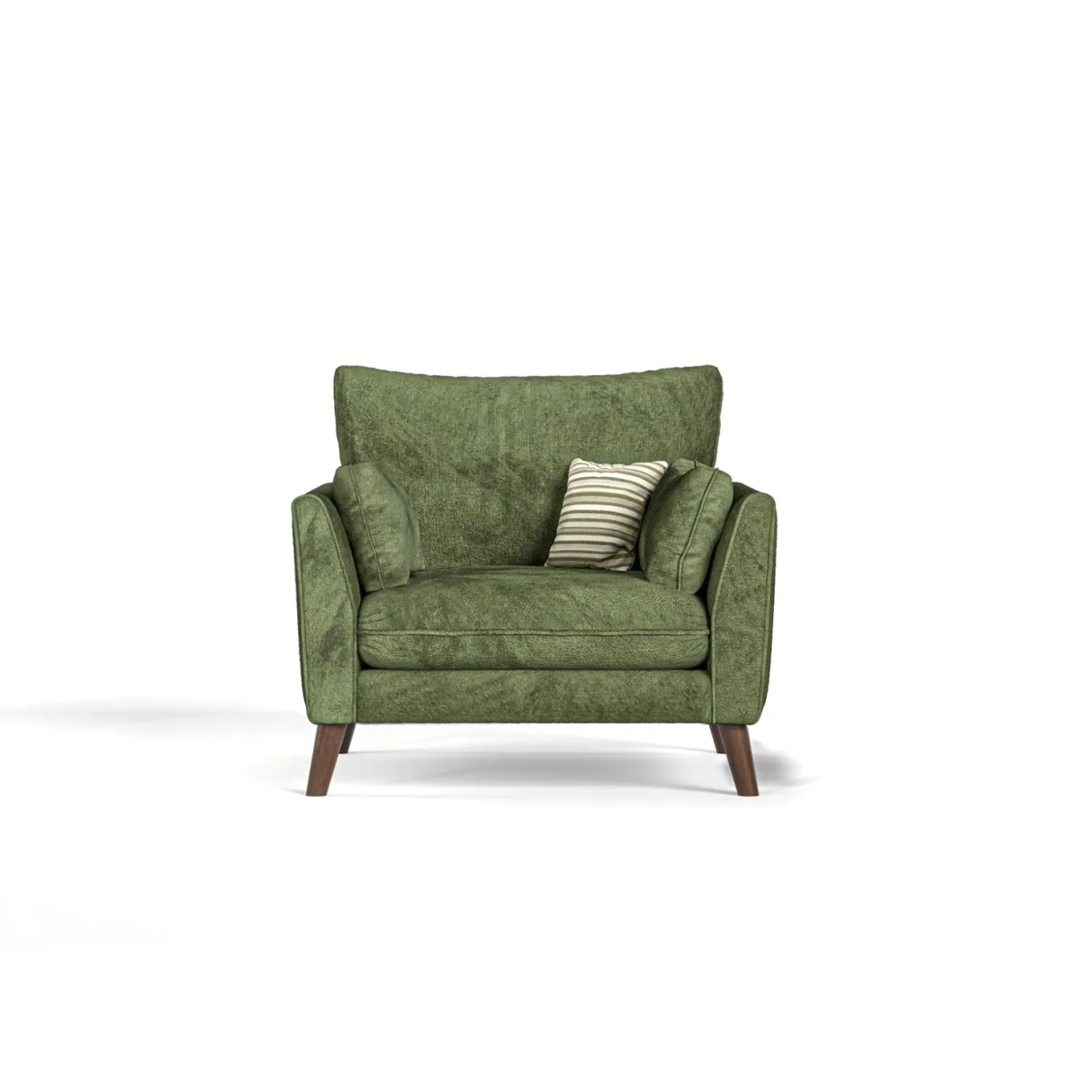 Palermo Olive Green Chenille Fabric Armchair – image 2