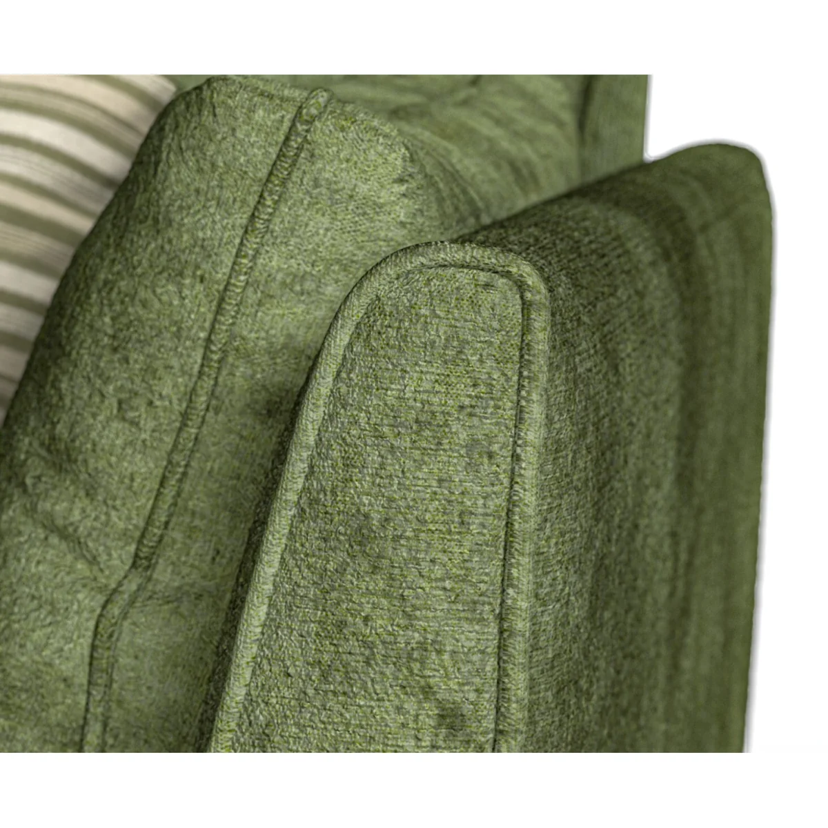 Palermo Olive Green Chenille Fabric Armchair – image 4