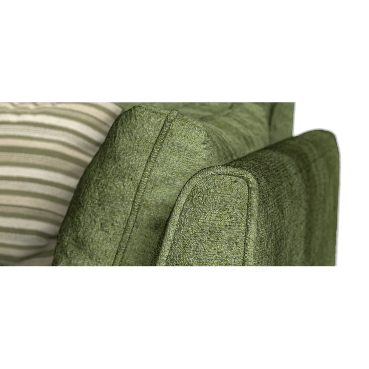 Palermo Olive Green Chenille Fabric Armchair – image 9