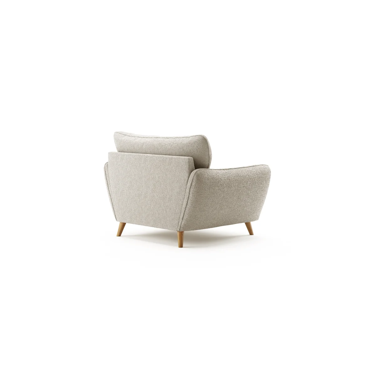 Palma Natural Chenille Fabric Armchair – image 2