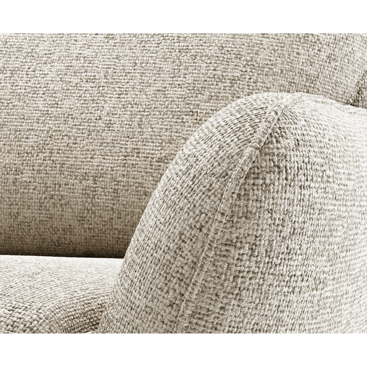 Palma Natural Chenille Fabric Armchair – image 4