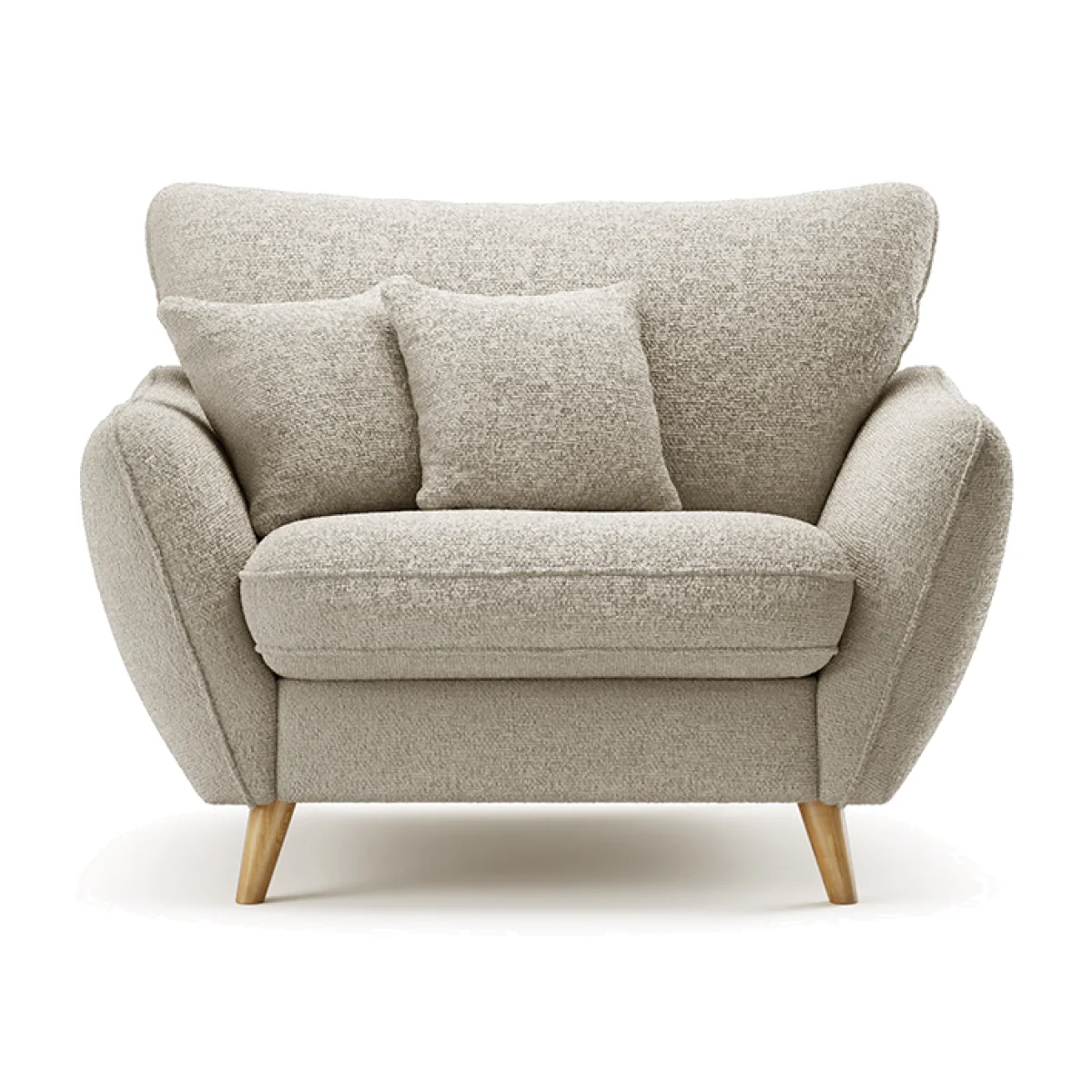 Palma Natural Chenille Fabric Armchair – image 1