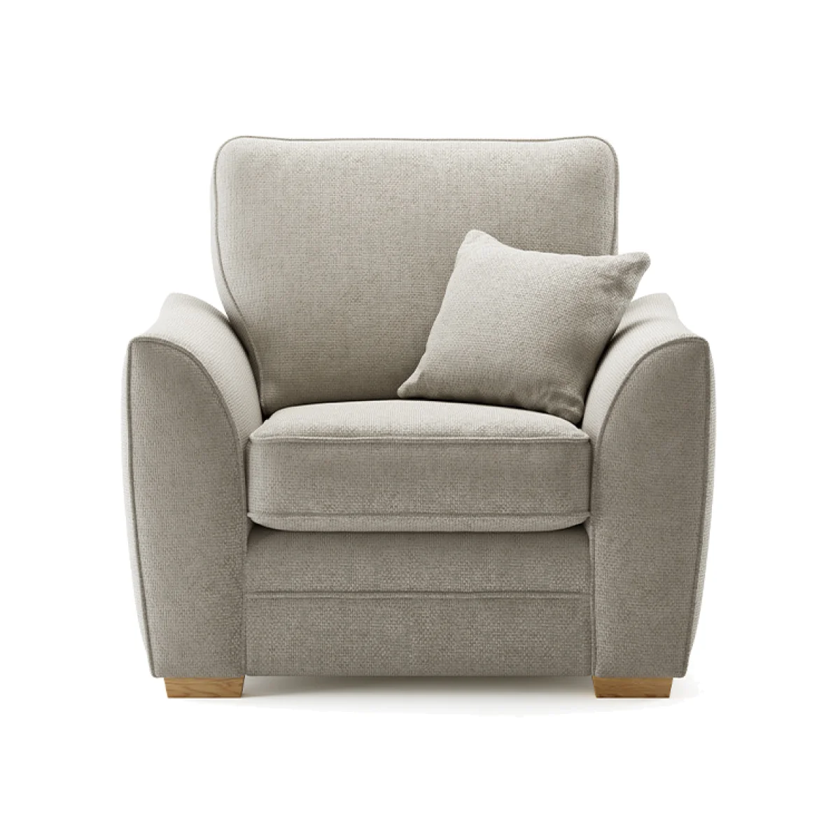 Bella Stone Fabric Armchair – image 1