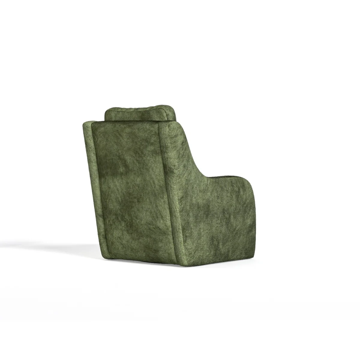 Palermo Olive Green Chenille High Back Swivel Armchair – image 3