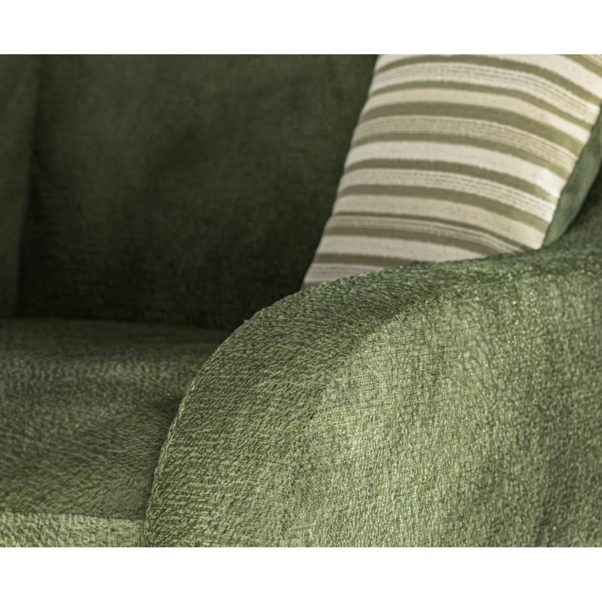 Palermo Olive Green Chenille High Back Swivel Armchair – image 4