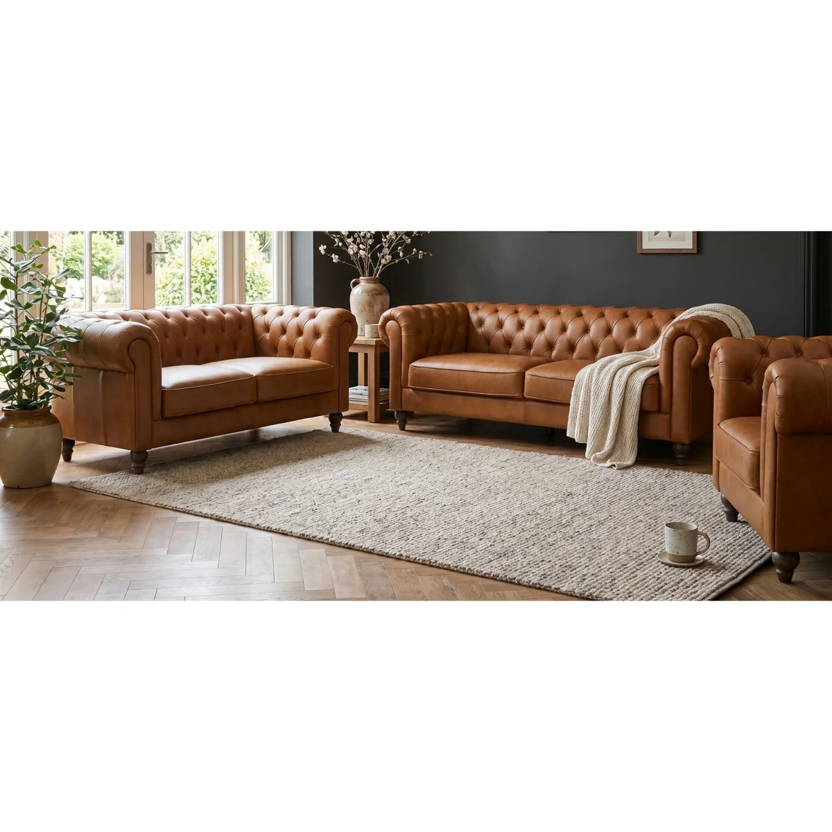 Jameson Cognac Leather Armchair – image 6