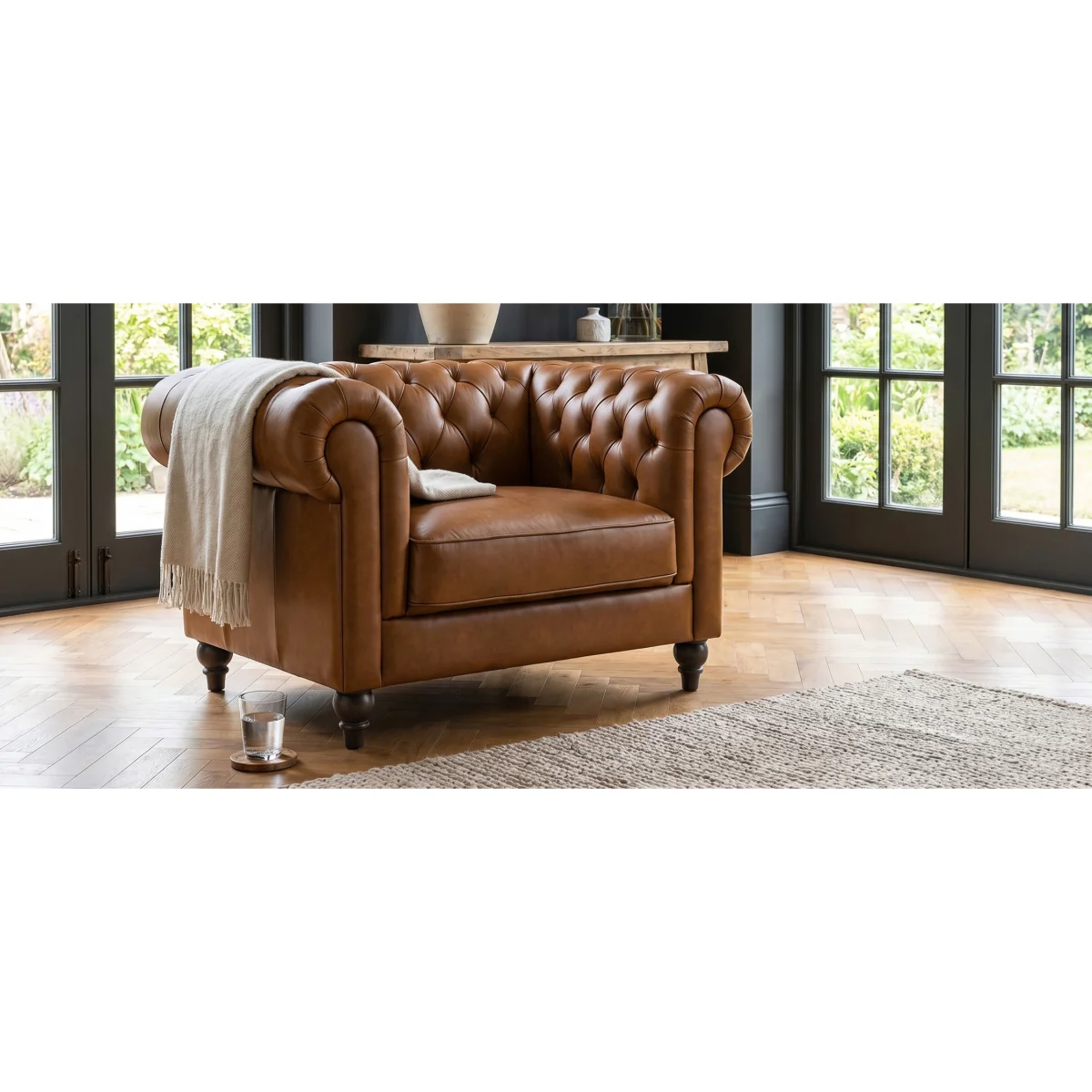 Jameson Cognac Leather Armchair – image 7