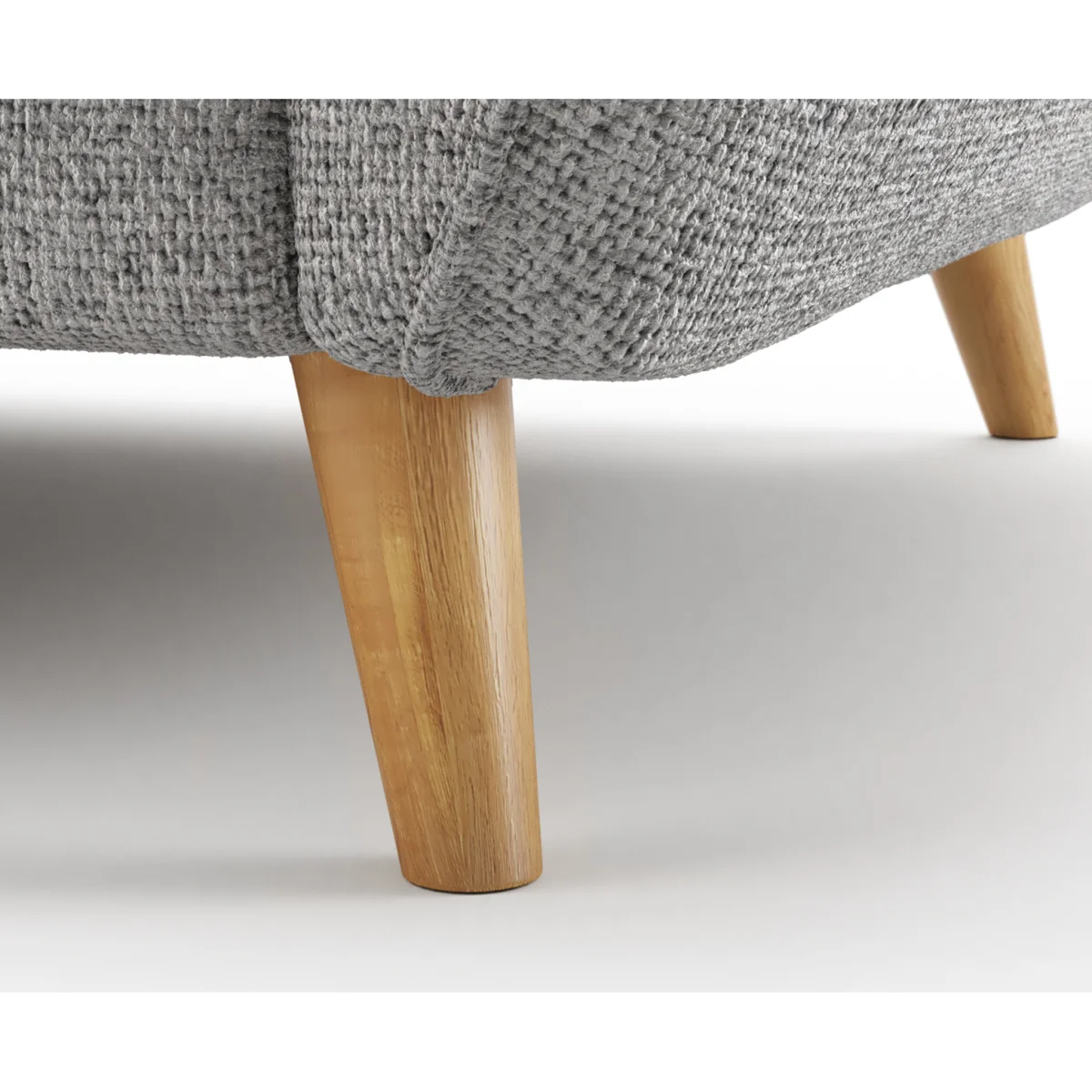 Palma Silver Chenille Fabric Love Chair – image 4