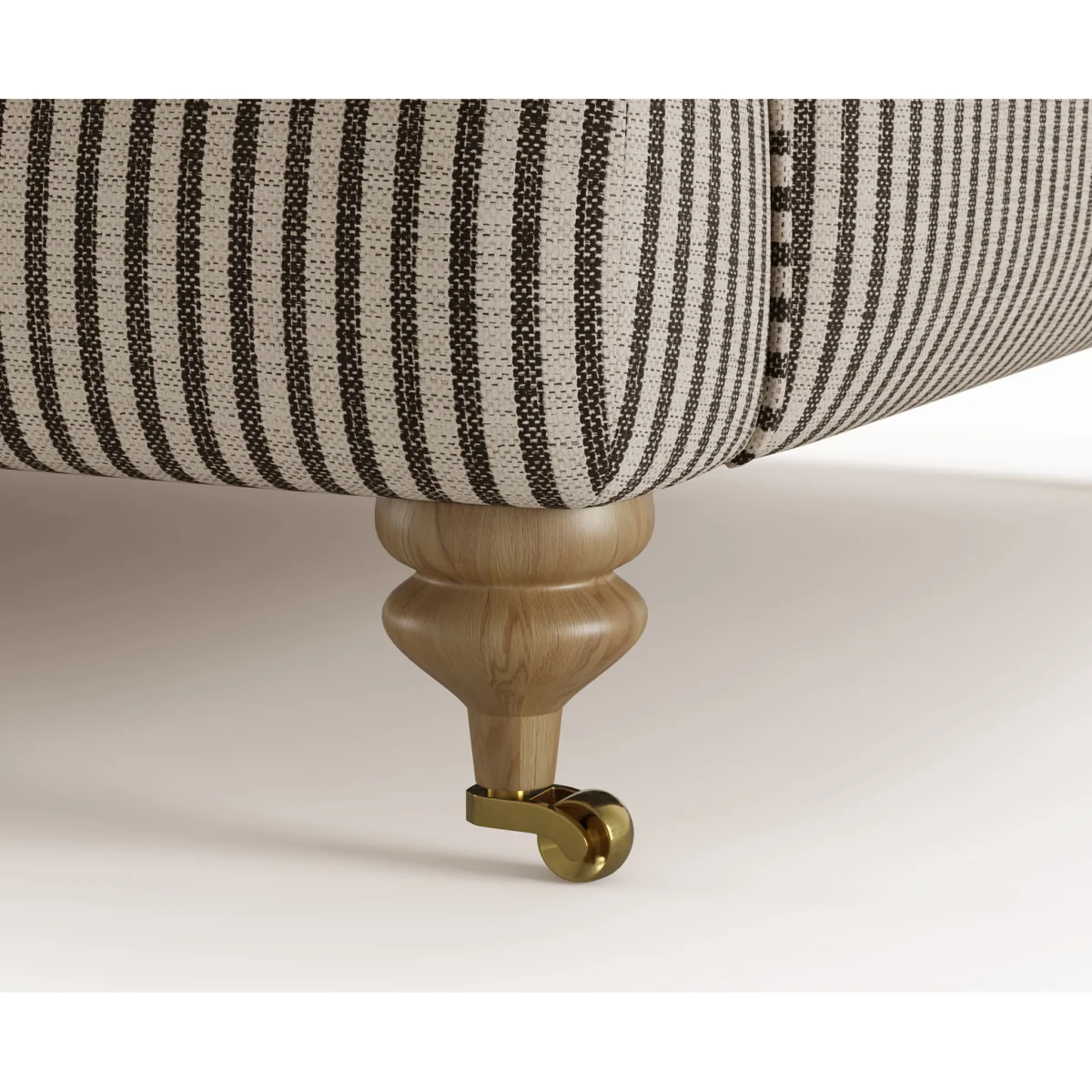 Chilworth Cove Grey Striped Fabric Armchair – image 4
