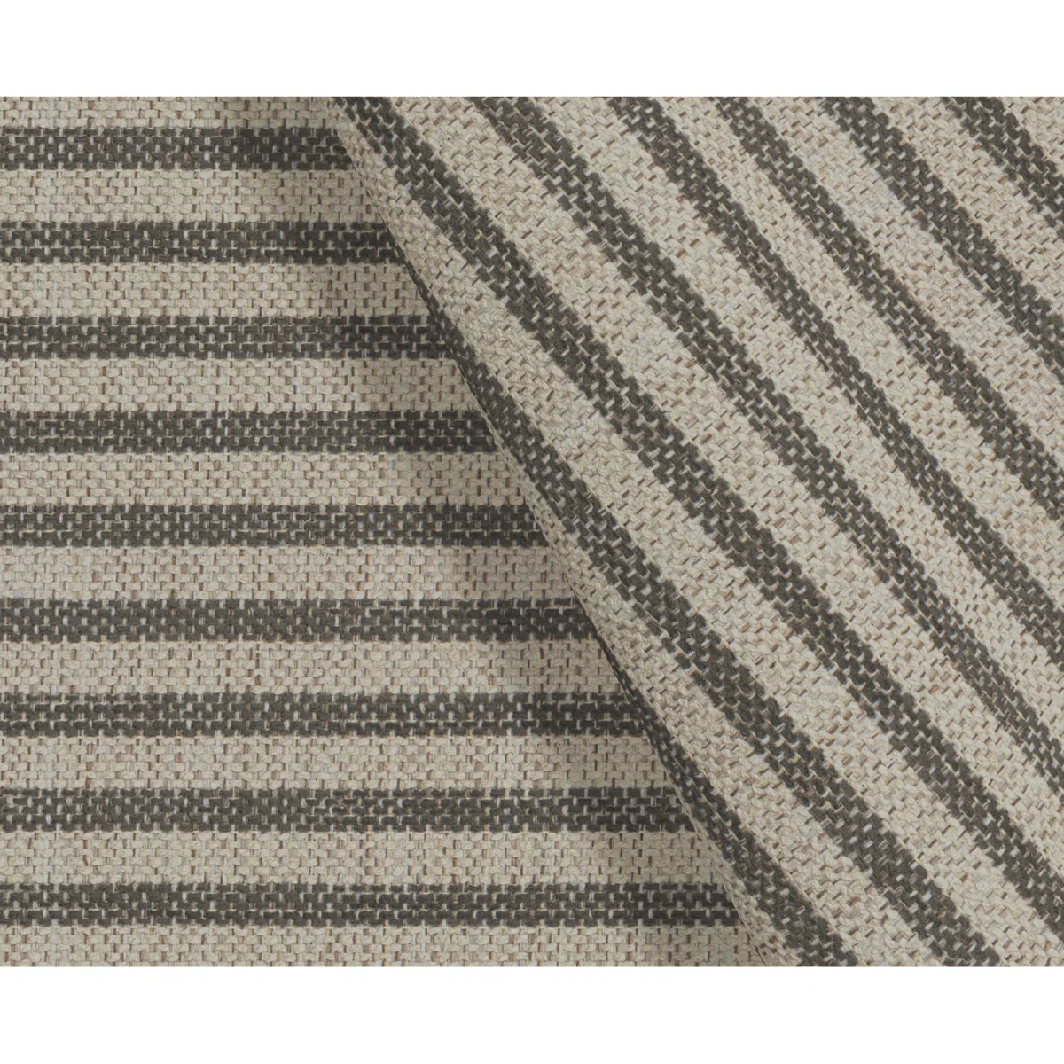Chilworth Cove Grey Striped Fabric Armchair – image 6