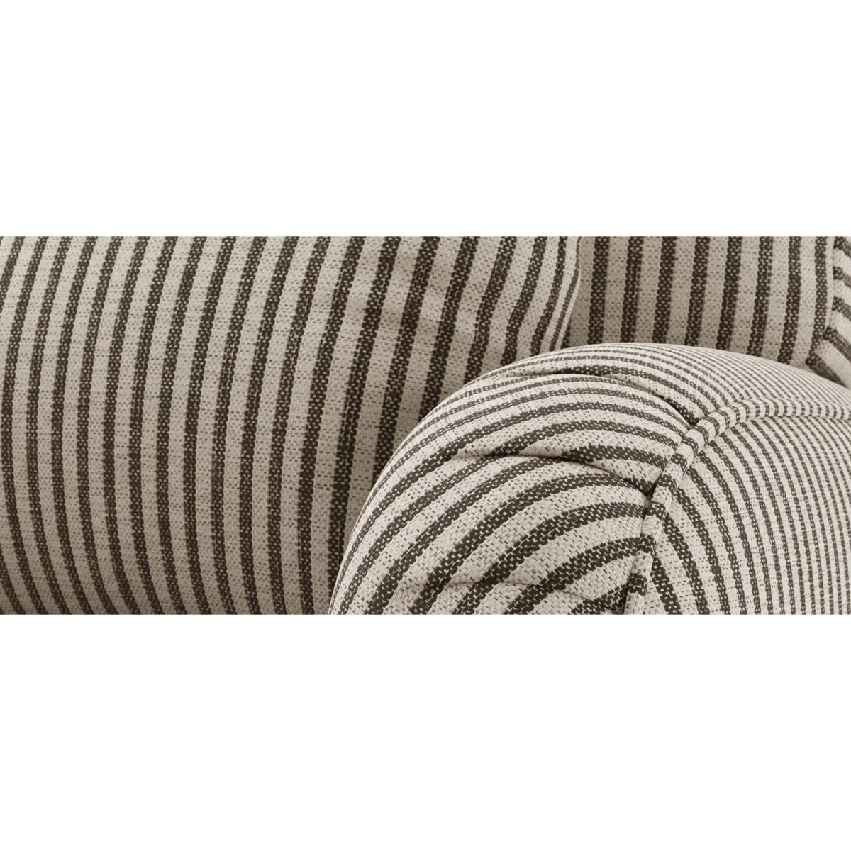 Chilworth Cove Grey Striped Fabric Armchair – image 8