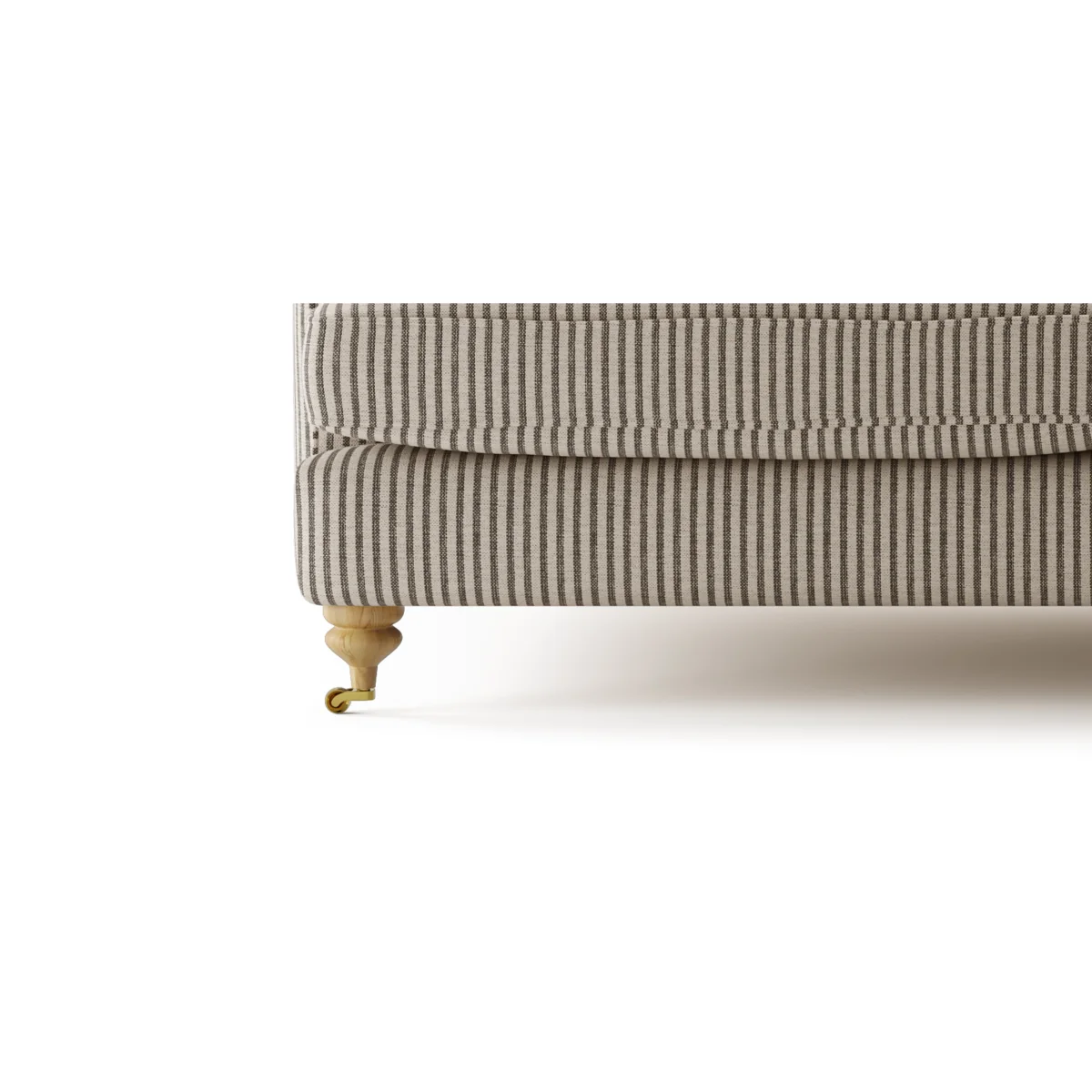 Chilworth Cove Grey Striped Fabric Armchair – image 9