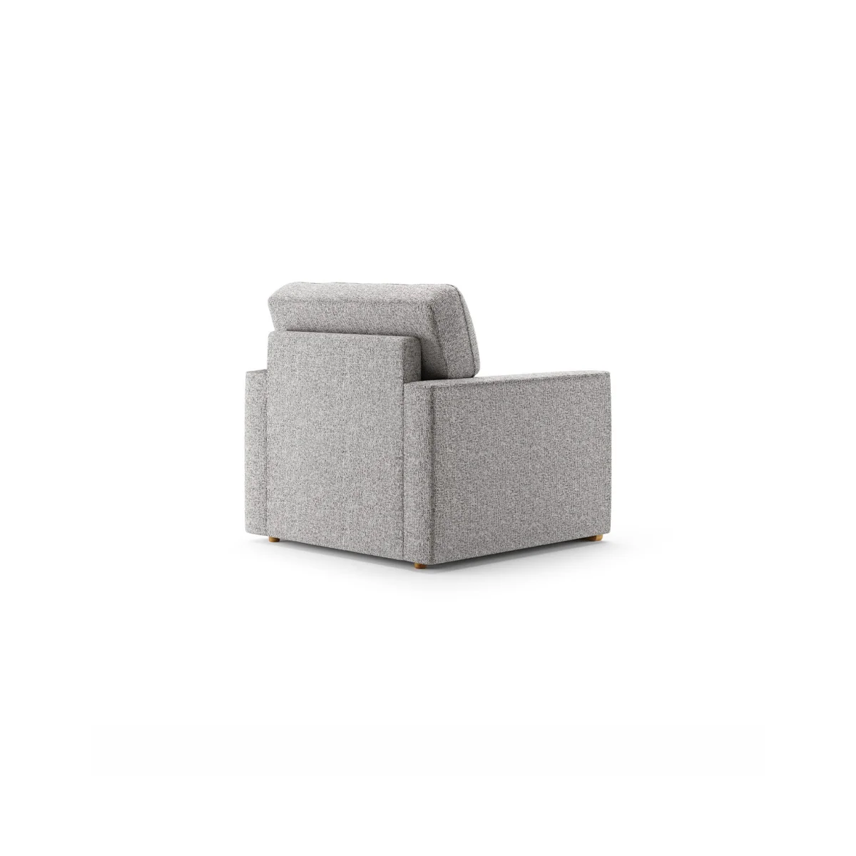 Jasper Silver Chenille Fabric Armchair – image 2