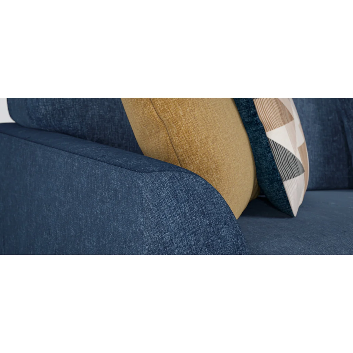 Jasper Indigo Chenille Fabric Armchair – image 11