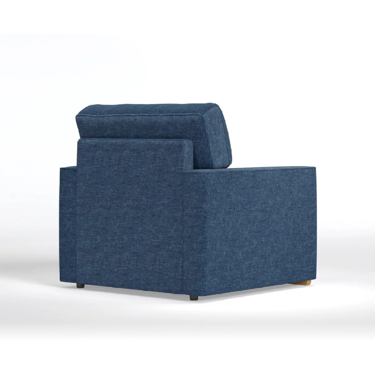 Jasper Indigo Chenille Fabric Armchair – image 3