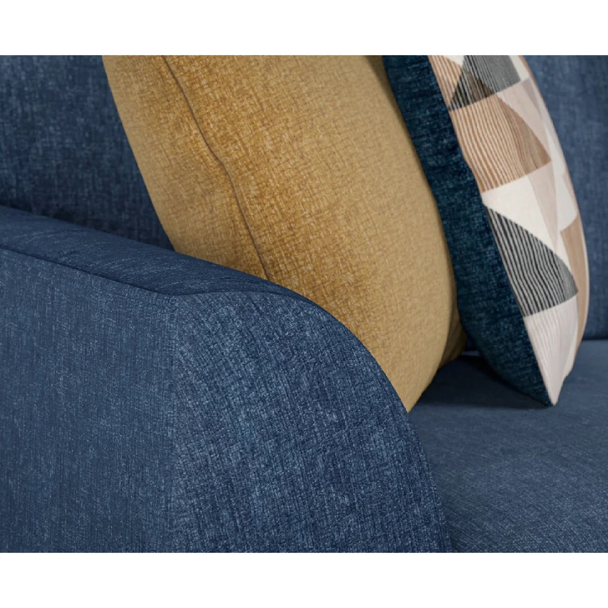 Jasper Indigo Chenille Fabric Armchair – image 4