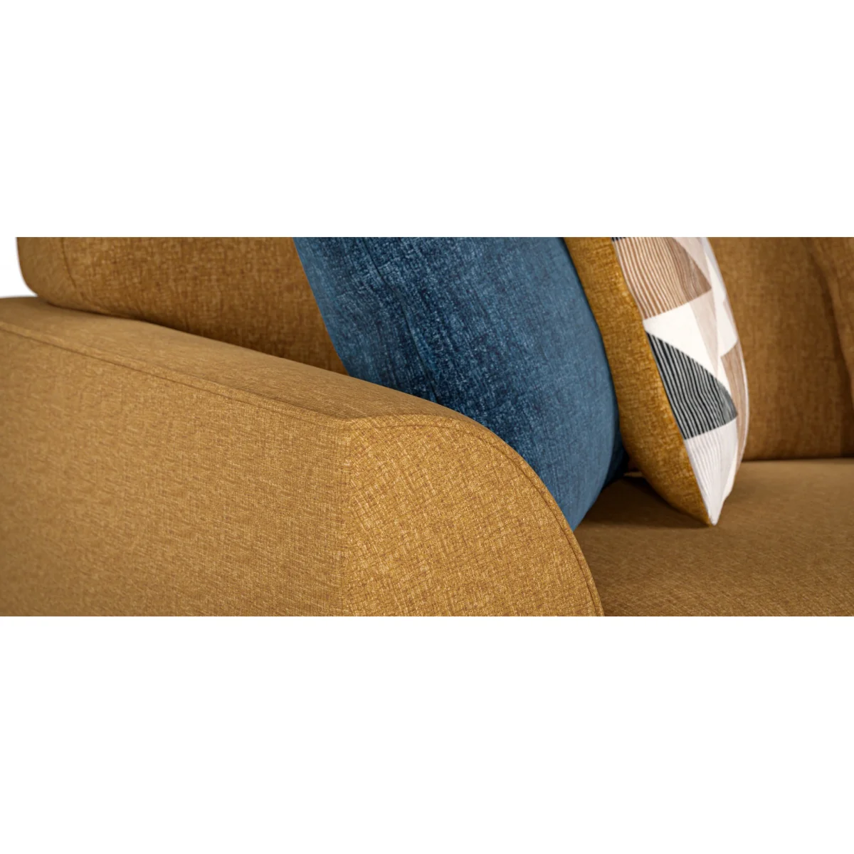 Jasper Ochre Chenille Fabric Armchair – image 11