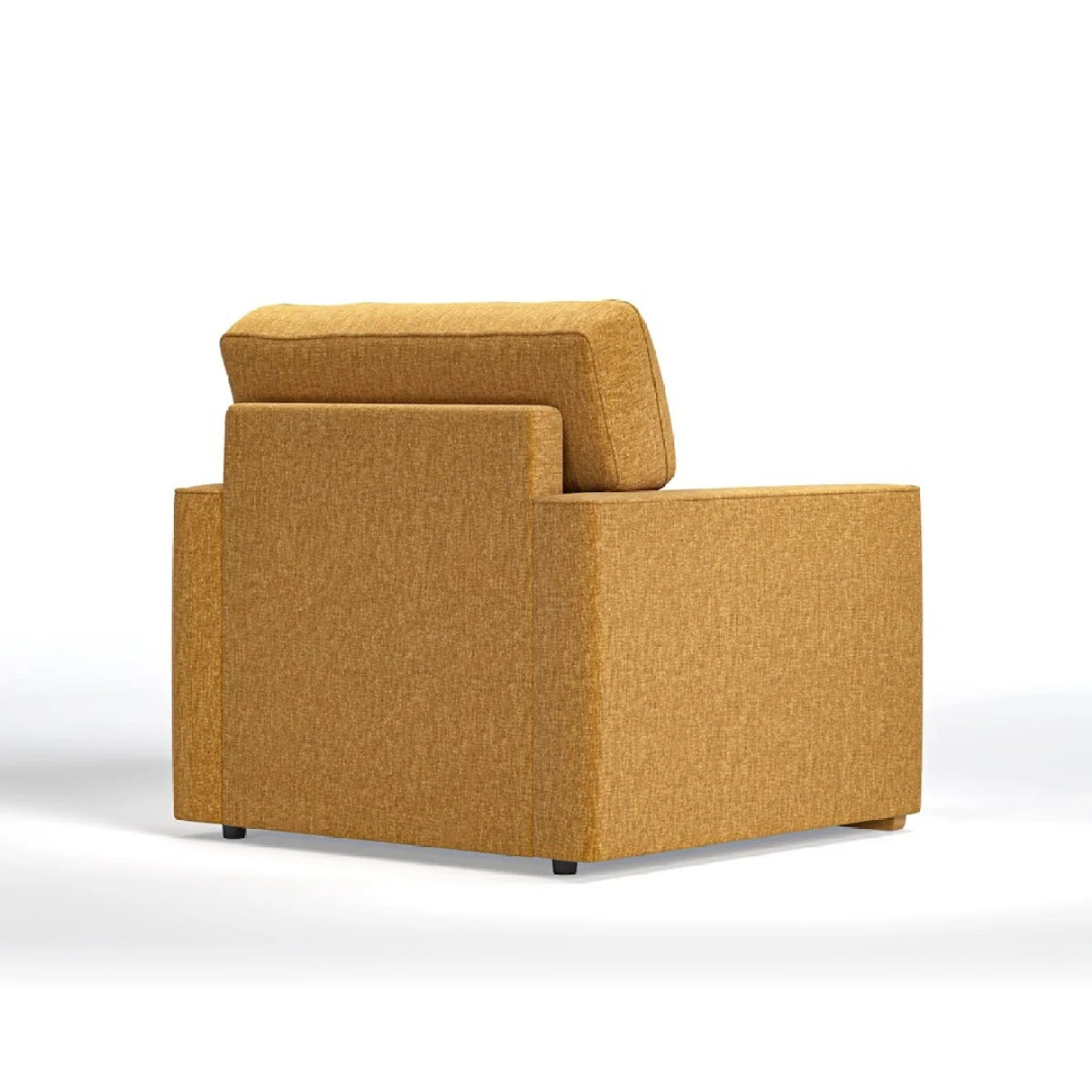 Jasper Ochre Chenille Fabric Armchair – image 3