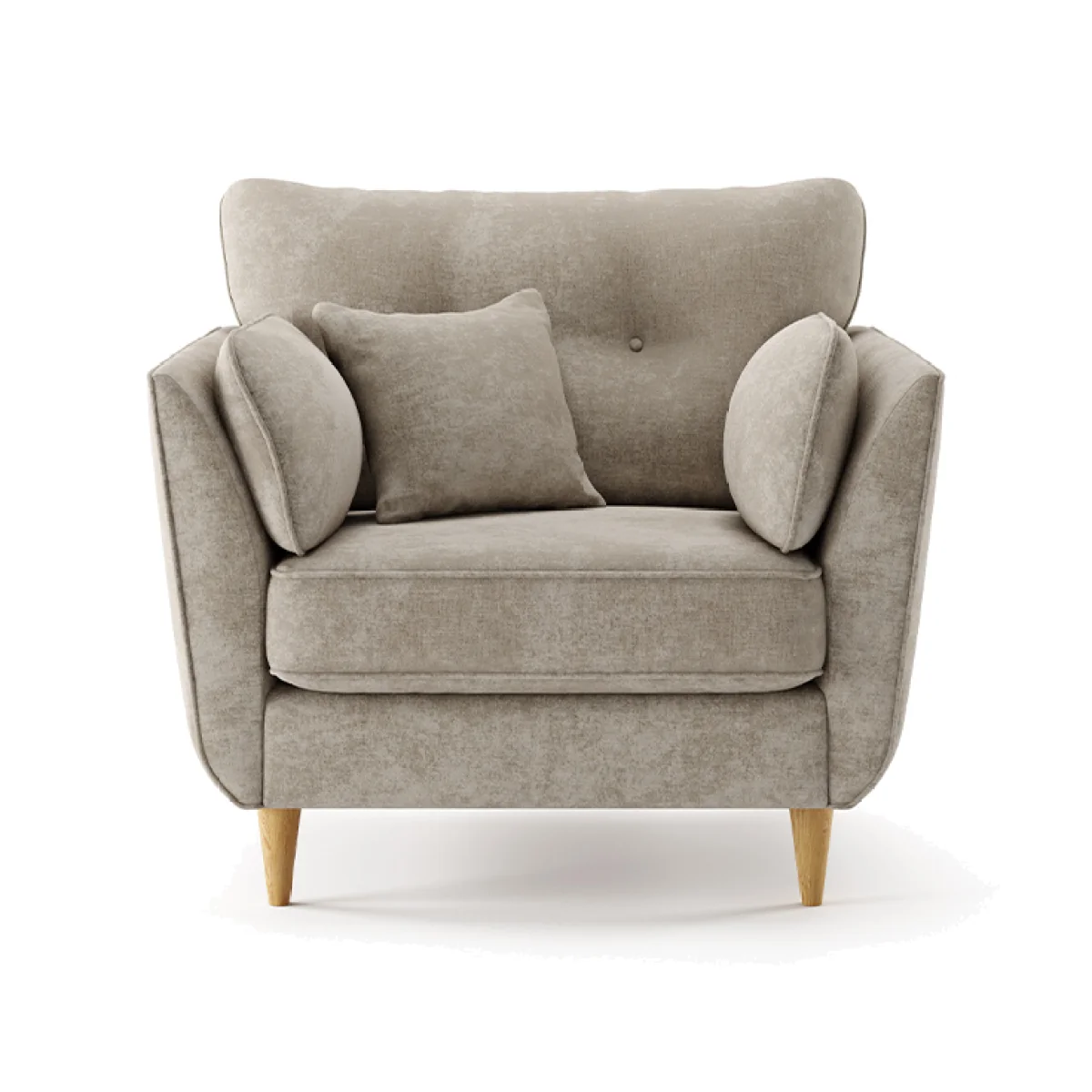 Capri Linen Chenille Fabric Armchair – image 1