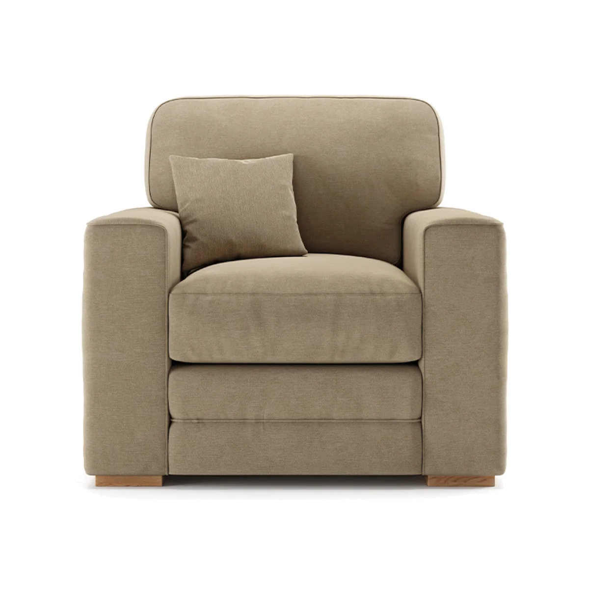 Madden Biscuit Fabric Armchair – image 1