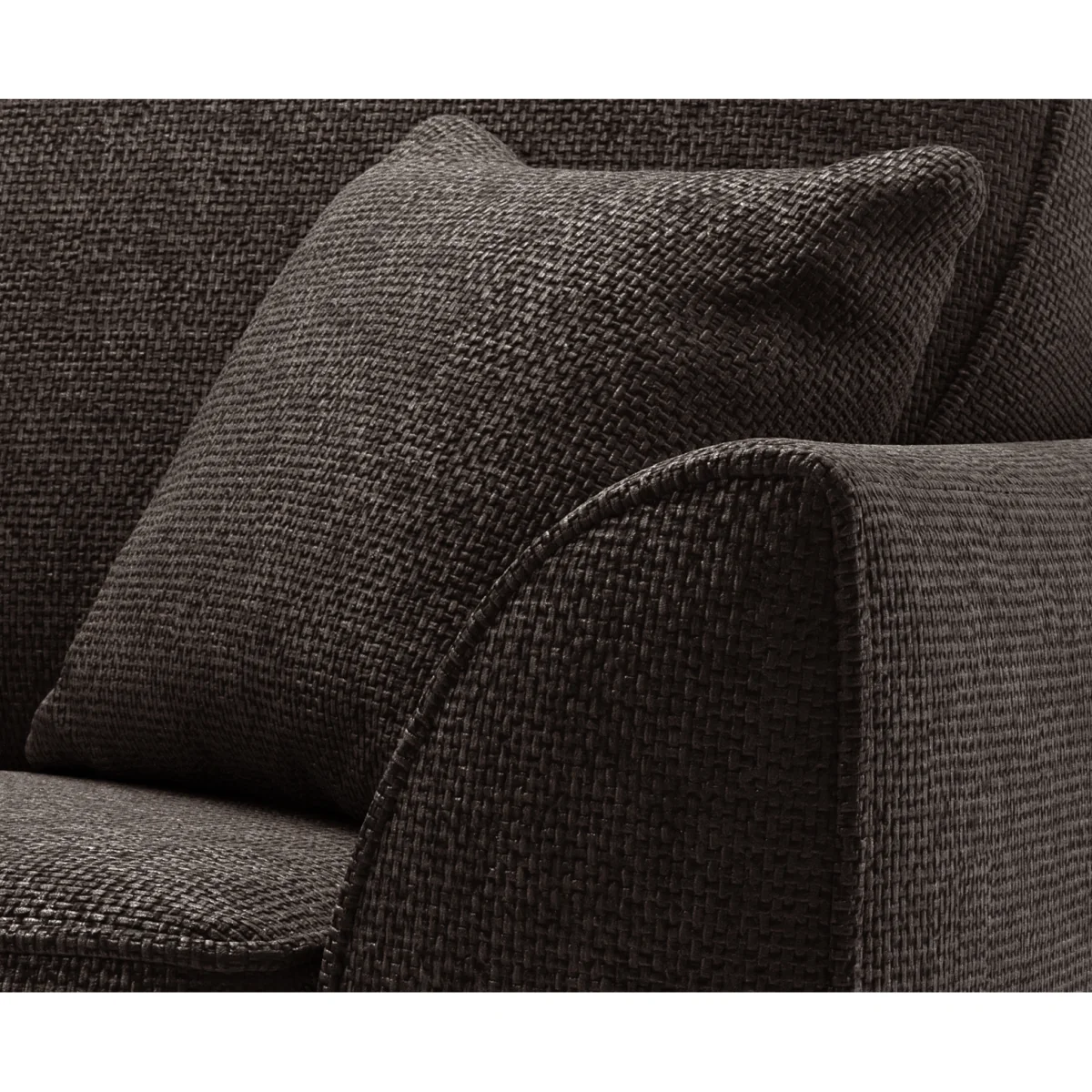 Bella Chocolate Fabric Armchair – image 3