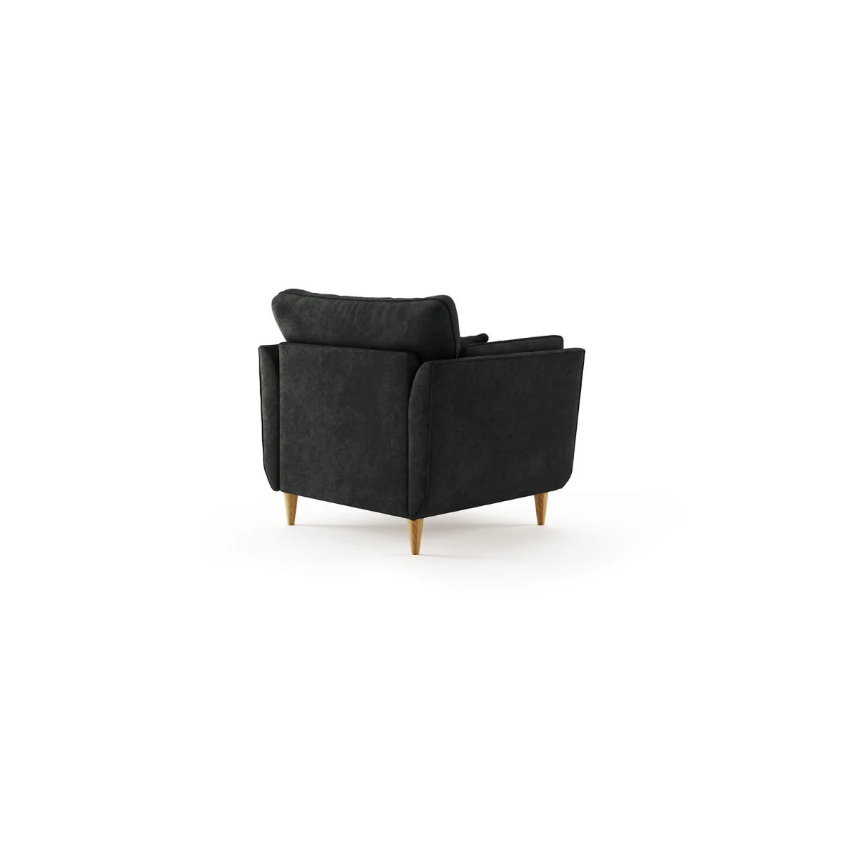 Capri Anthracite Chenille Fabric Armchair – image 2