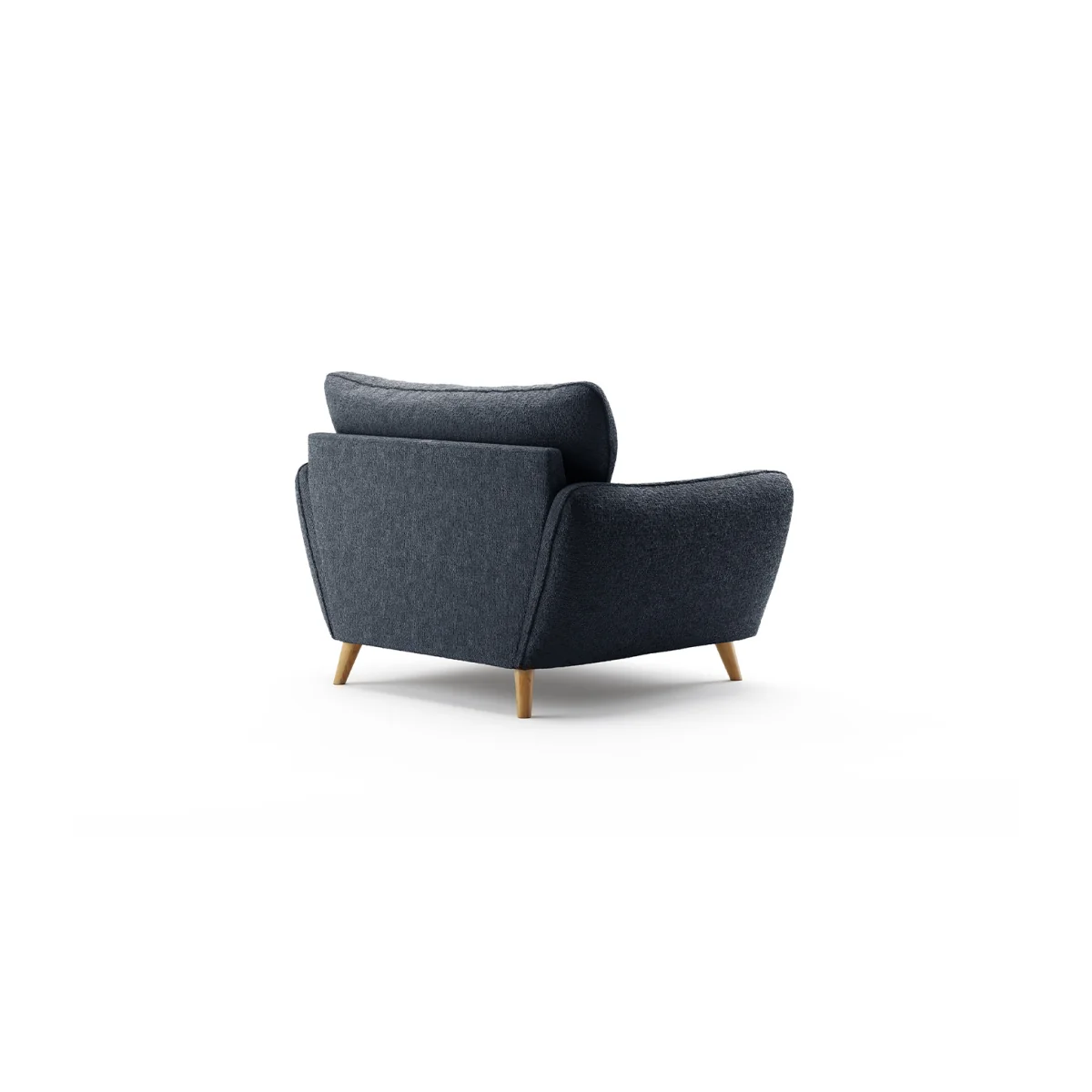 Palma Navy Chenille Fabric Armchair – image 2