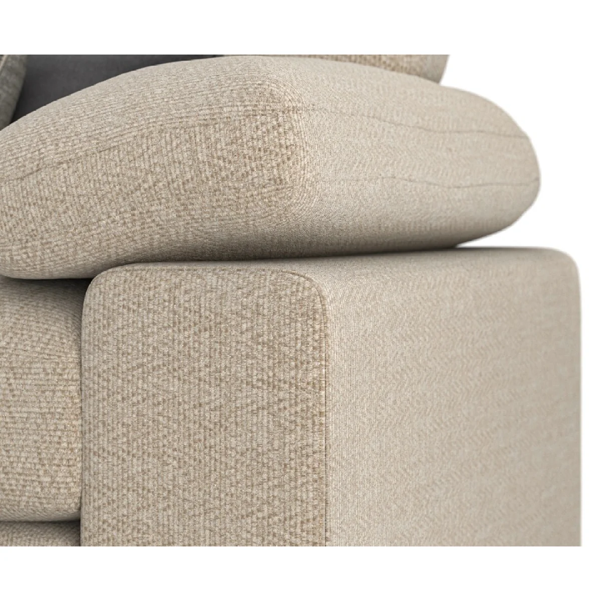 Helston Ivory Fabric Armchair – image 4