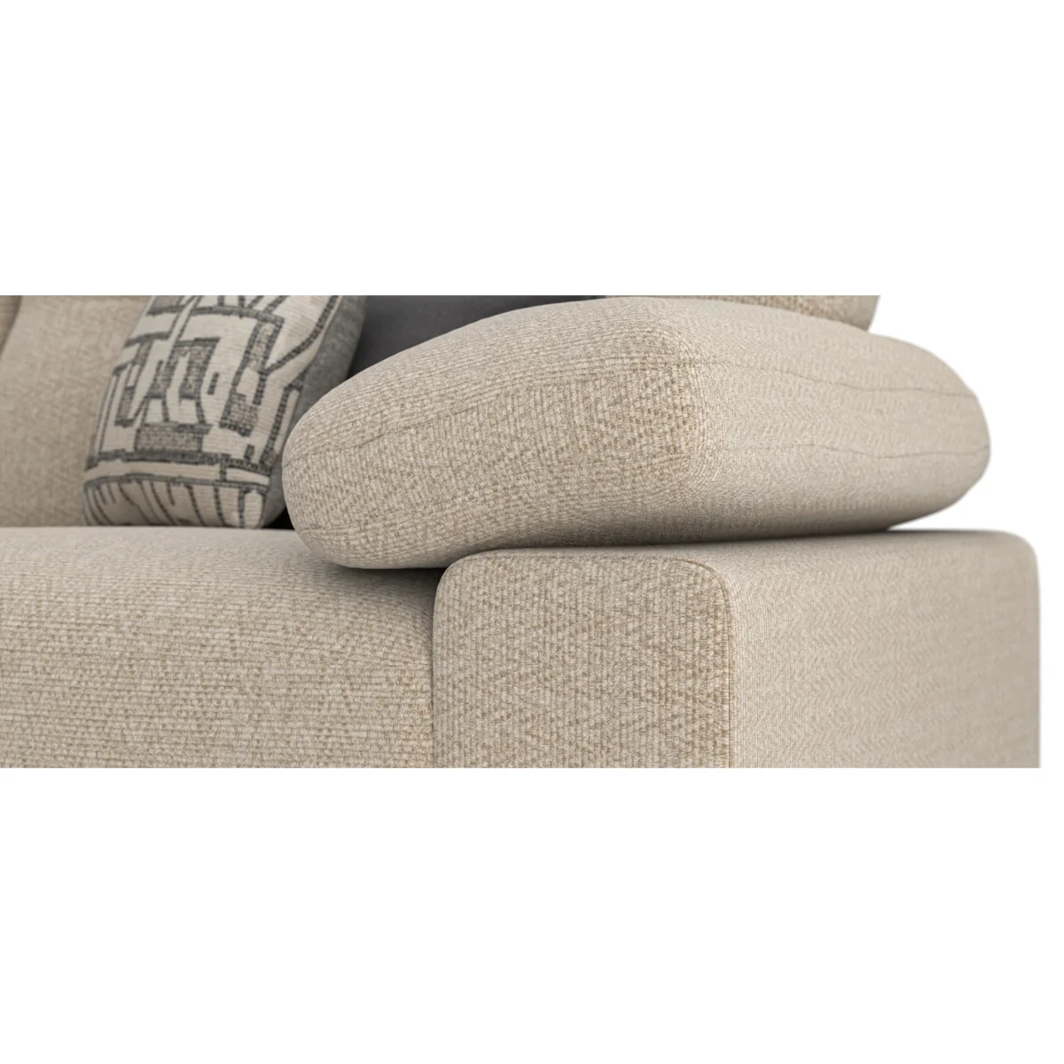 Helston Ivory Fabric Armchair – image 10