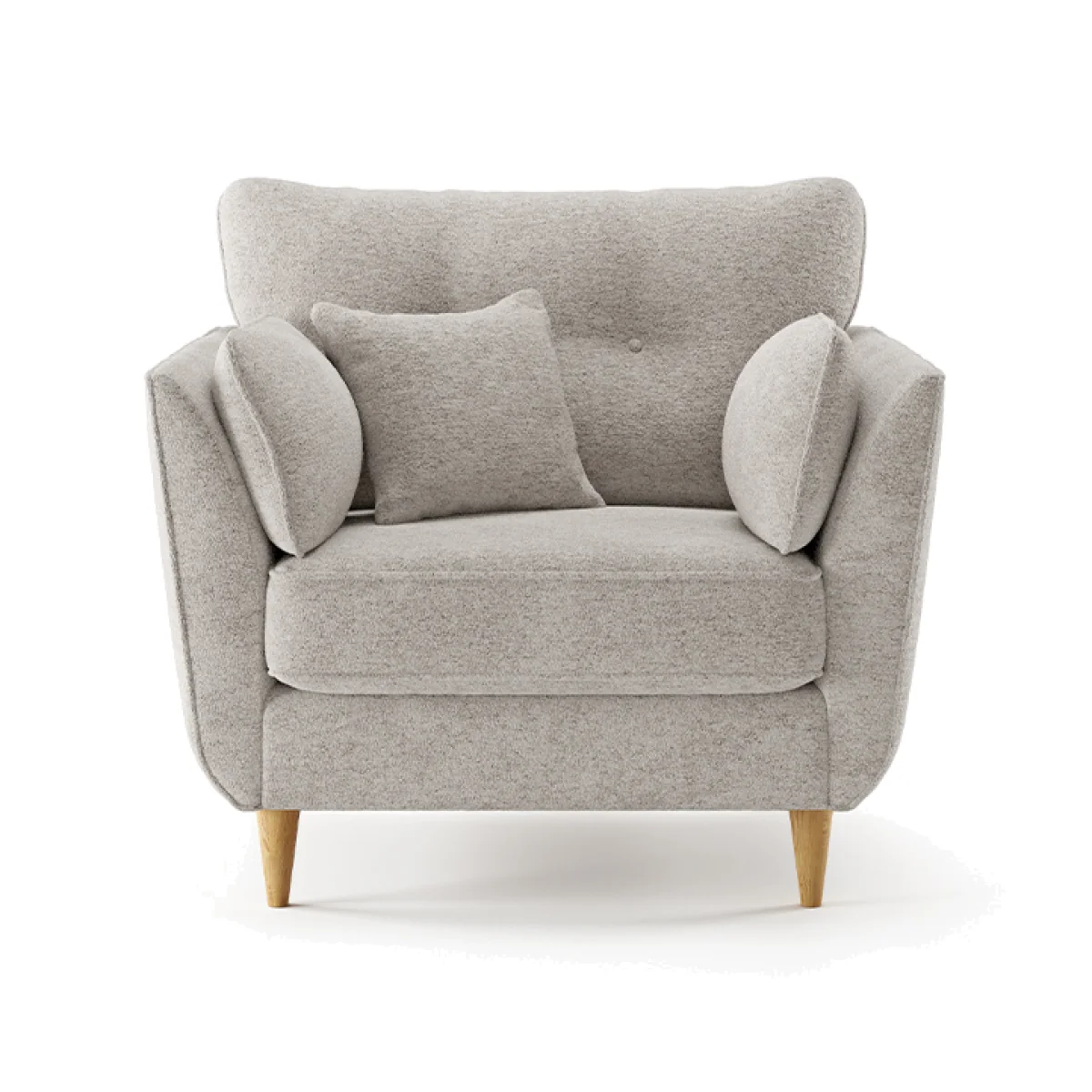 Capri Cloud Boucle Fabric Armchair – image 1