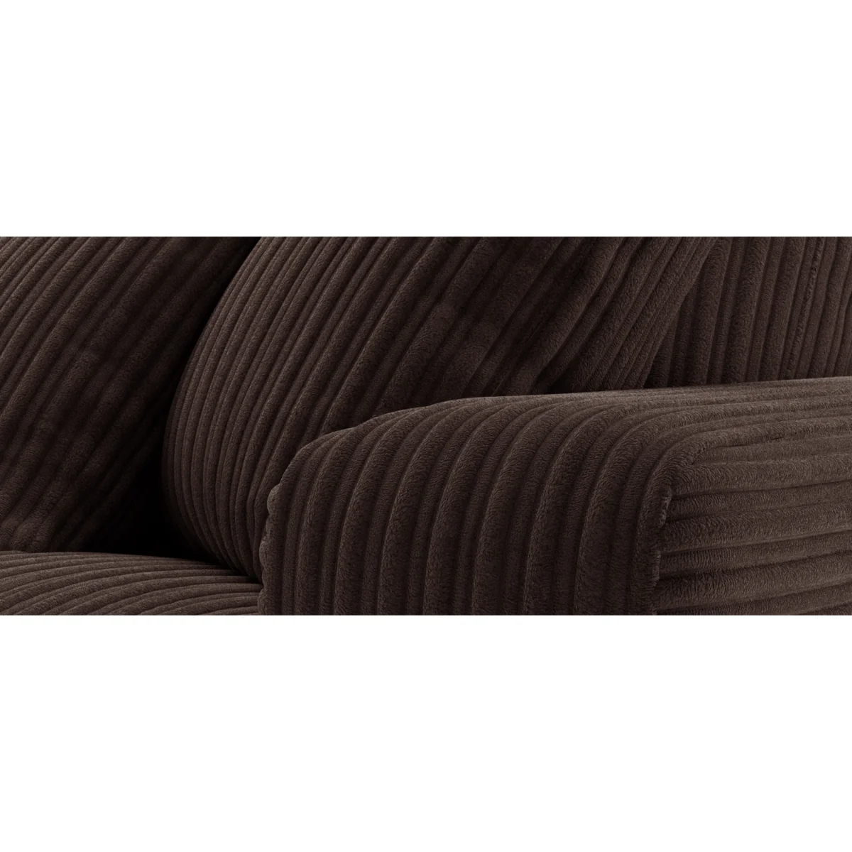 Milan Chocolate Fabric Armchair – image 8