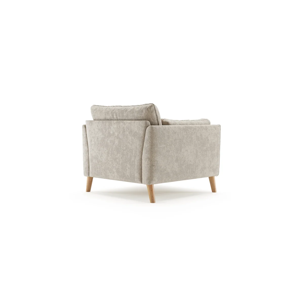 Palermo Cream Chenille Fabric Armchair – image 3