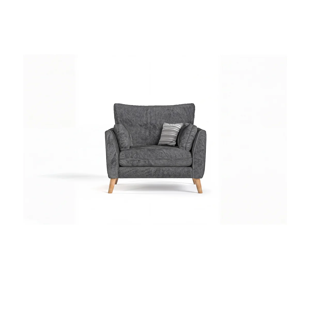 Palermo Graphite Chenille Fabric Armchair – image 1