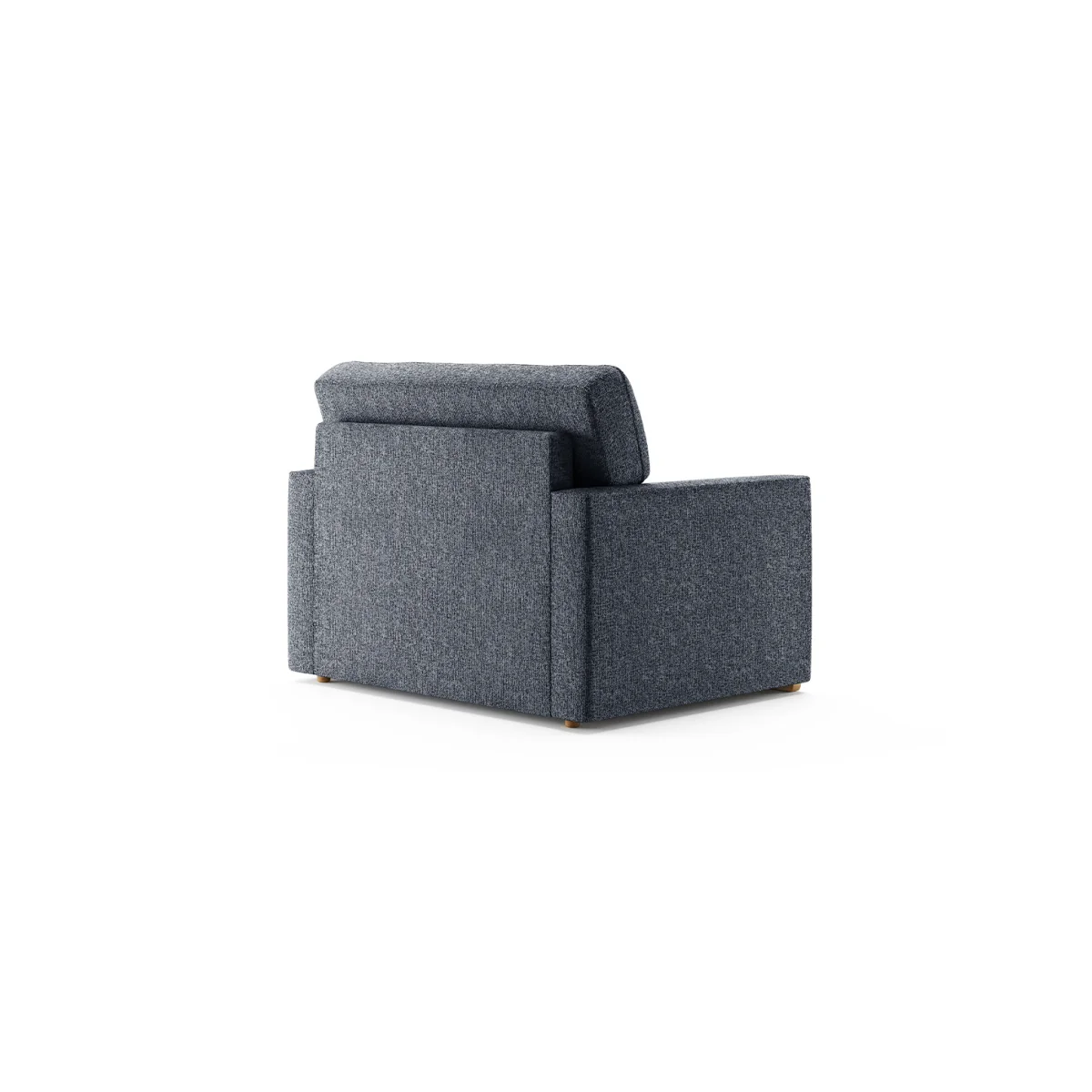 Jasper Navy Chenille Fabric Love Chair – image 2