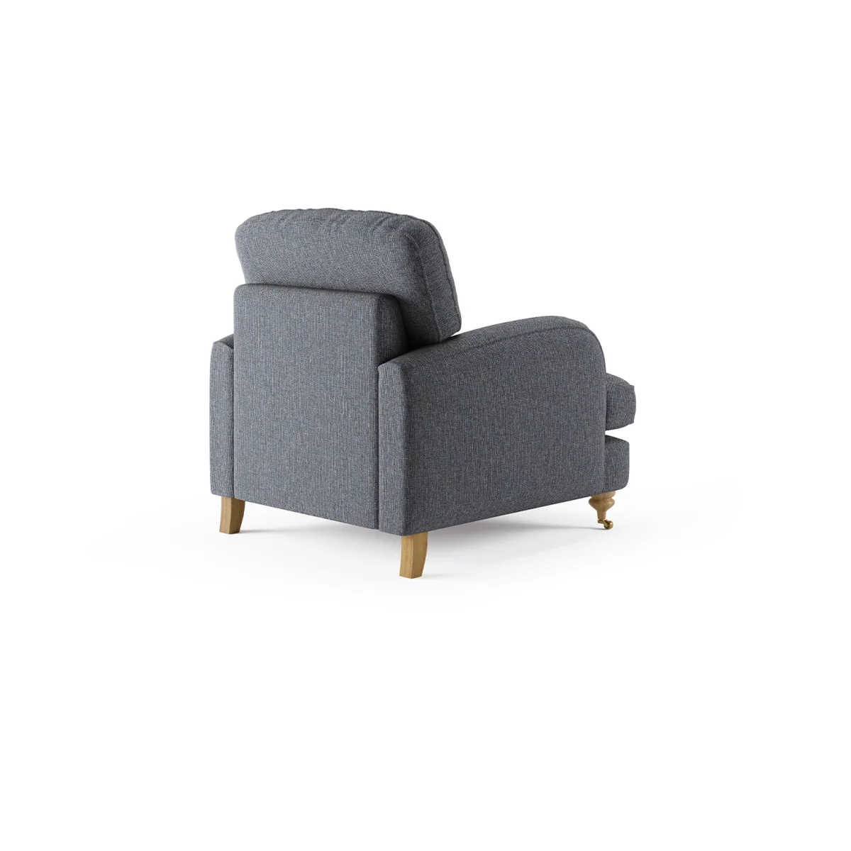 Chilworth Navy Fabric Armchair with Navy Cushion – image 3