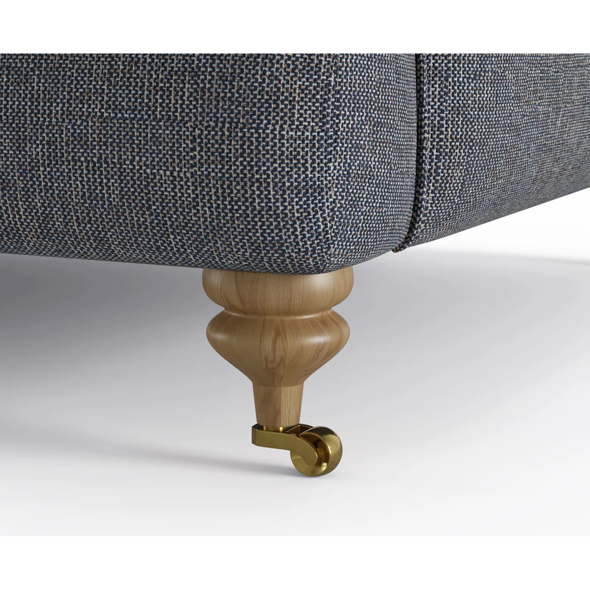 Chilworth Navy Fabric Armchair with Navy Cushion – image 4