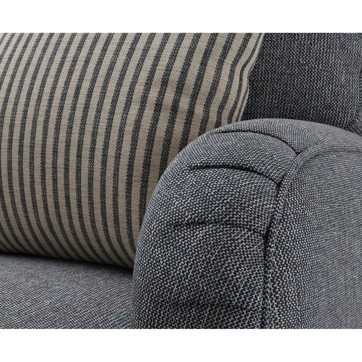 Chilworth Navy Fabric Armchair with Navy Cushion – image 5