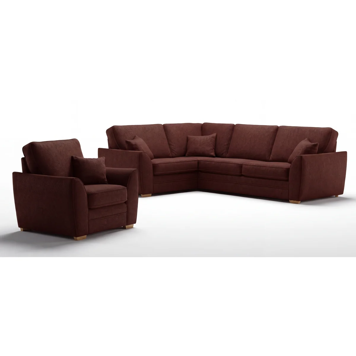 Bella Rustic Fabric Armchair – image 7