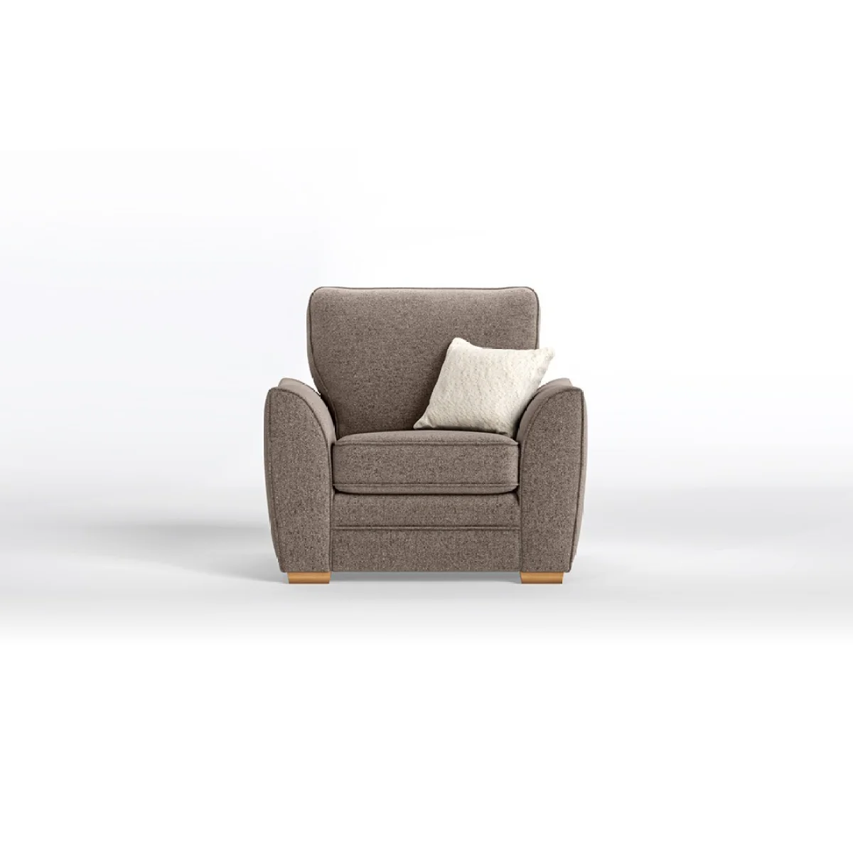 Bella Mocha Fabric Armchair – image 2