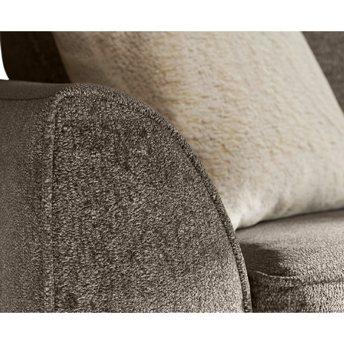 Bella Mocha Fabric Armchair – image 4