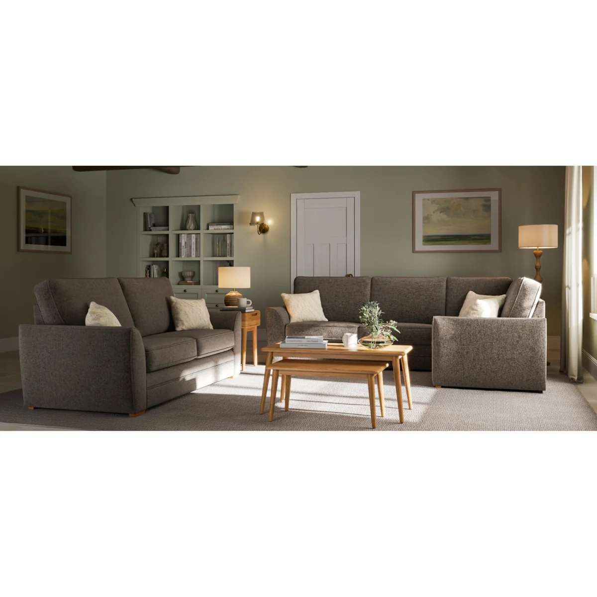 Bella Mocha Fabric Armchair – image 8