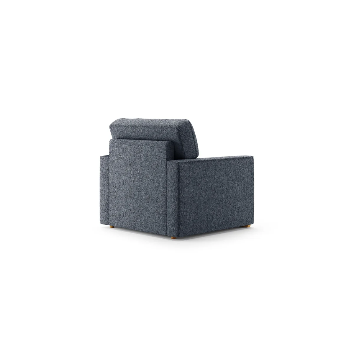 Jasper Navy Chenille Fabric Armchair – image 2