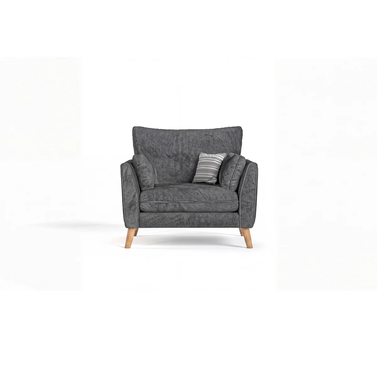 Palermo Graphite Chenille Fabric Armchair – image 2