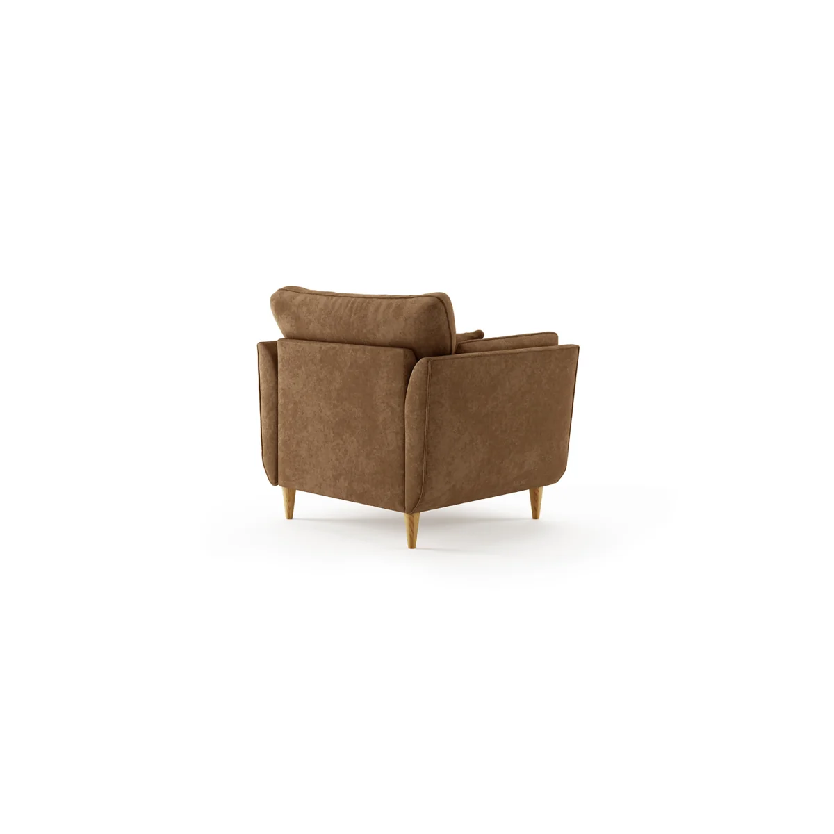 Capri Almond Fine Chenille Fabric Armchair – image 2