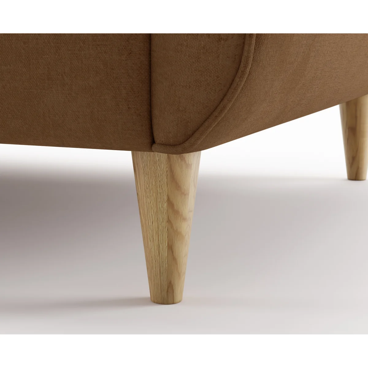 Capri Almond Fine Chenille Fabric Armchair – image 3