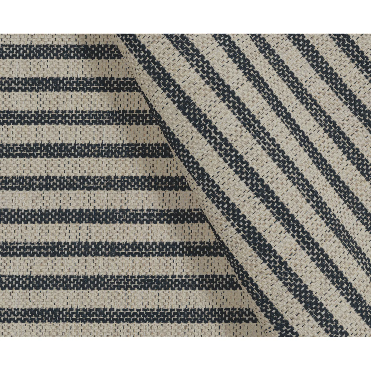 Chilworth Cove Navy Striped Fabric Armchair – image 7