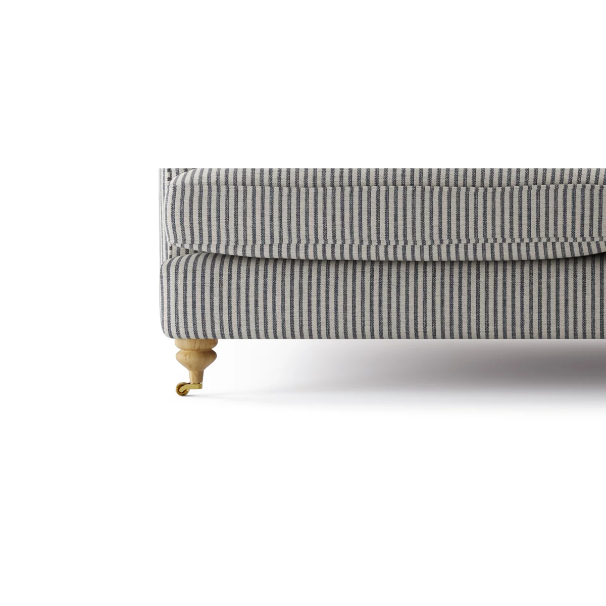 Chilworth Cove Navy Striped Fabric Armchair – image 10