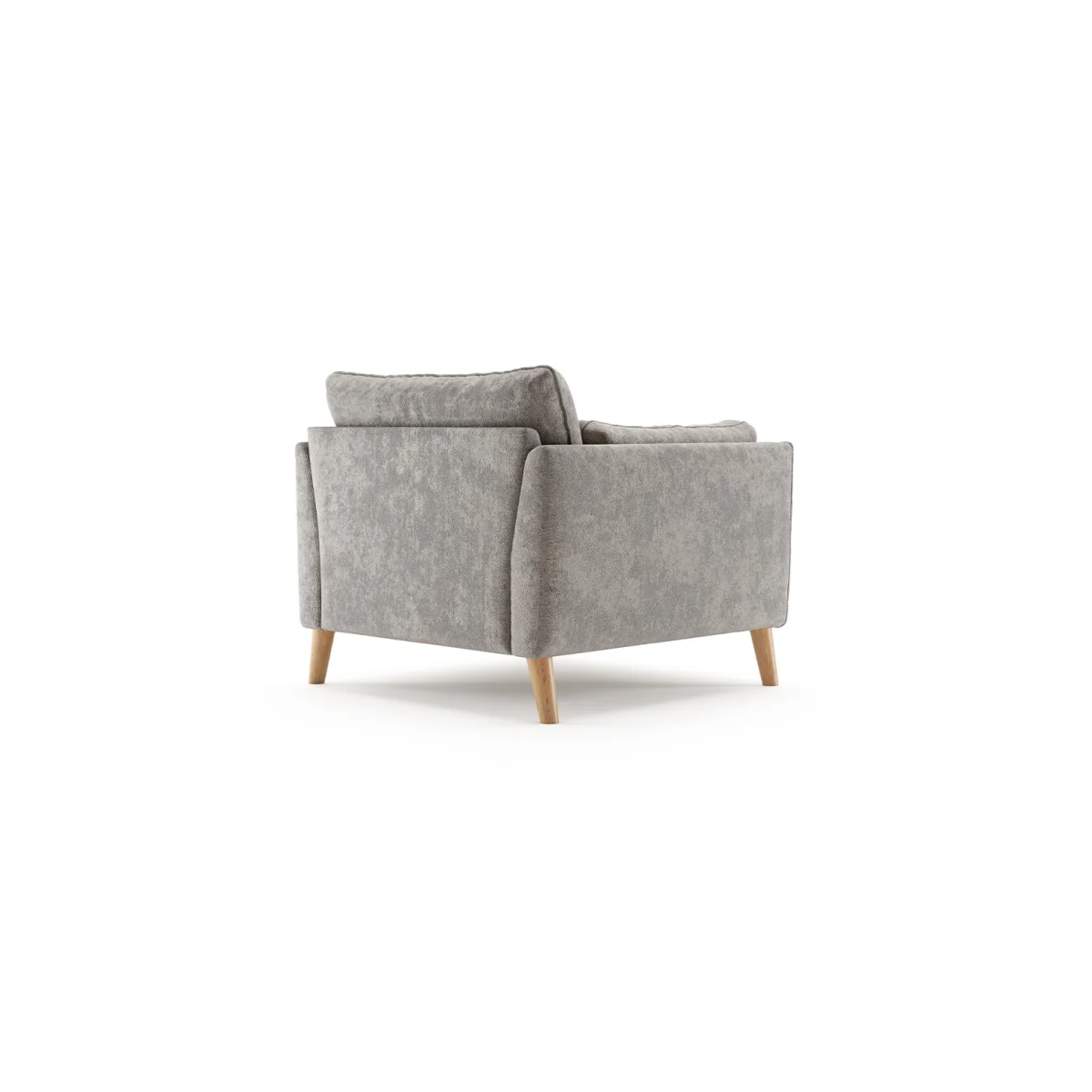 Palermo Silver Chenille Fabric Armchair – image 3