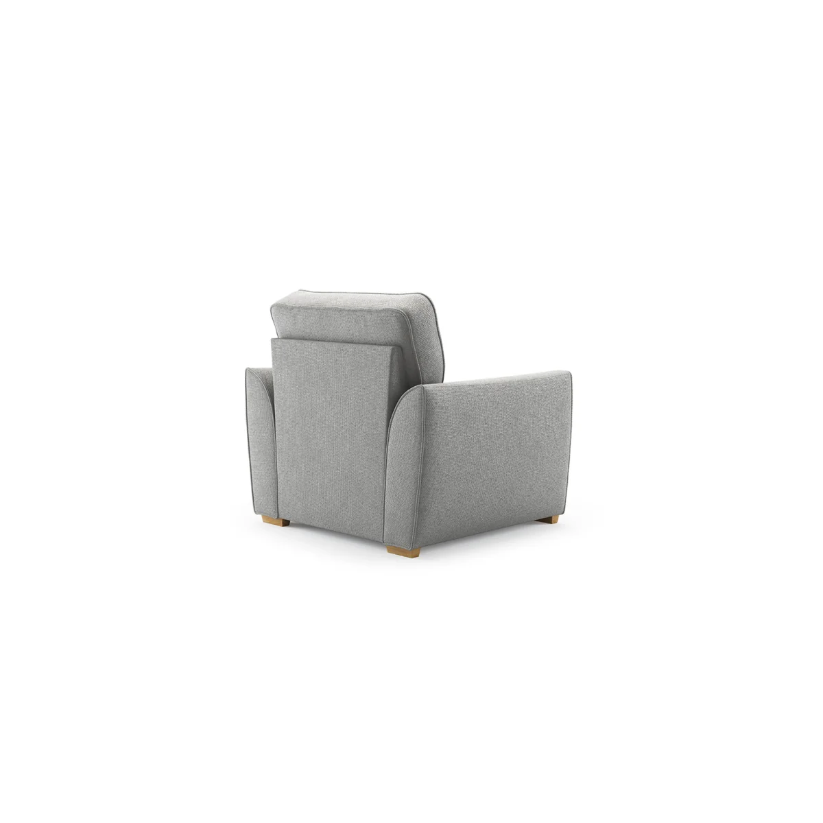 Bella Silver Fabric Armchair – image 2